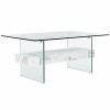 * Safavieh Kayley Glass Coffee Table Home Coffee Tables