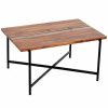 * Alaterre Rivers Edge 36In Acacia Wood And Acrylic Coffee Table Home Coffee Tables