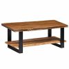 * Alaterre Alpine Natural Live Edge Wood Large Coffee Table Home Coffee Tables