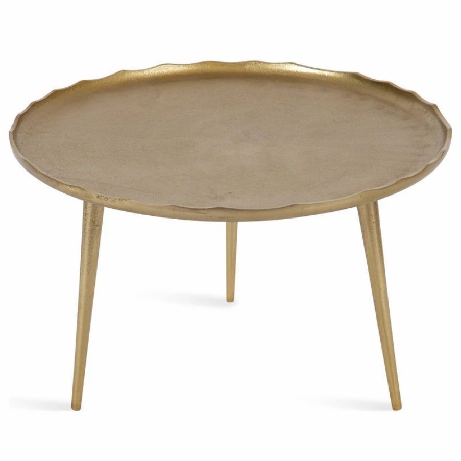 * Alessia Round Coffee Table, Gold 25X25X15 Coffee Tables