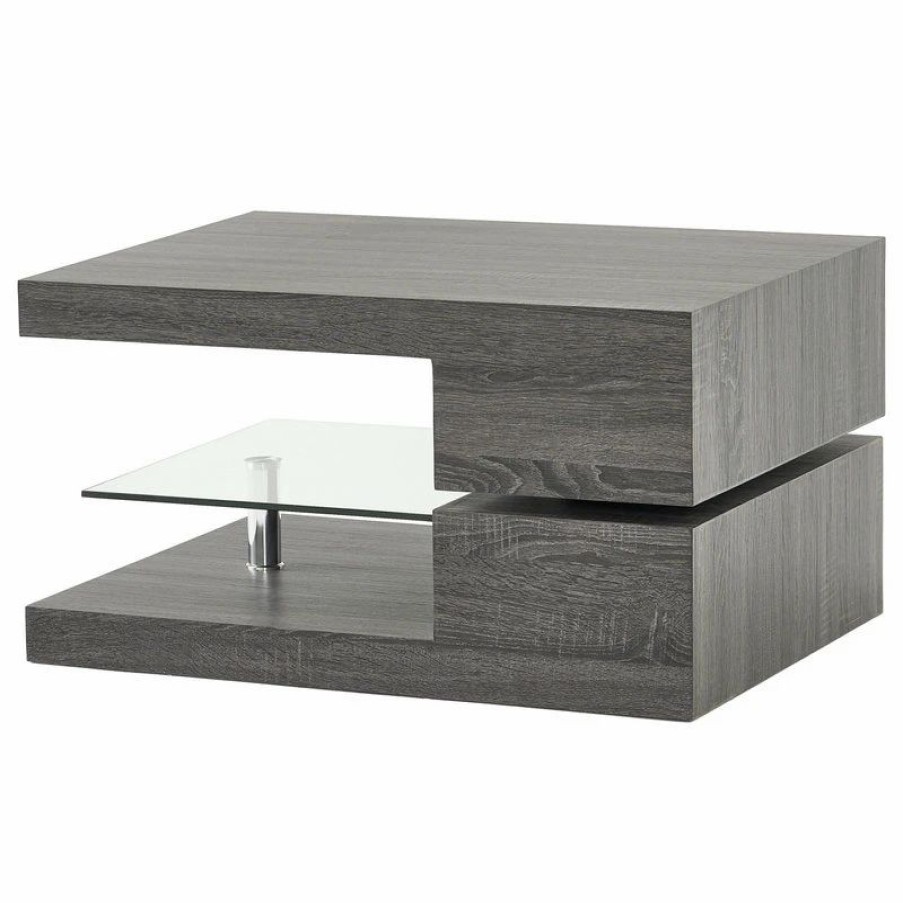 * Gdf Studio Bushwick Rectangular Rotating Wood Coffee Table Coffee Tables