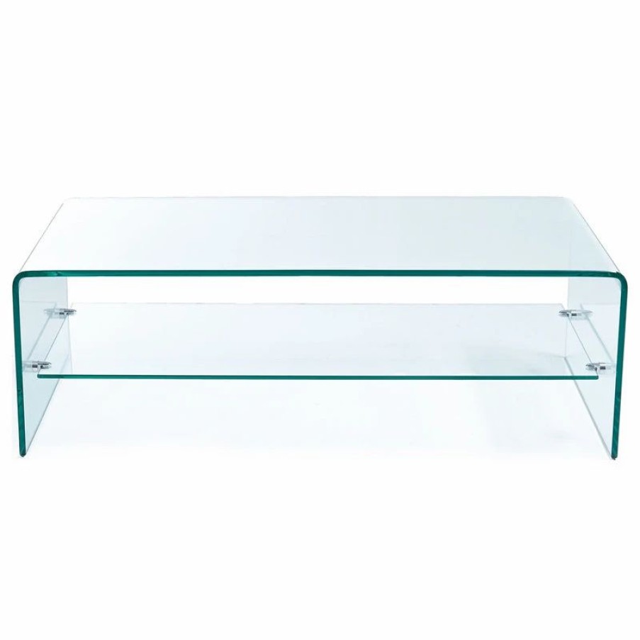 * Gdf Studio Charlize Glass Coffee Table Coffee Tables