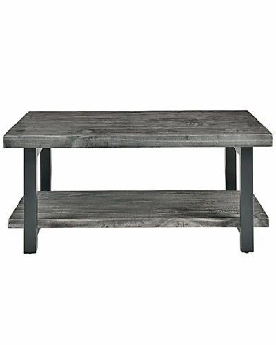 * Alaterre Pomona 42In Metal And Wood Coffee Table Home Coffee Tables