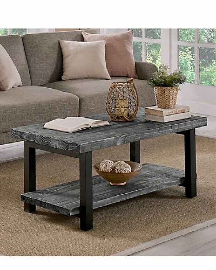 * Alaterre Pomona 42In Metal And Wood Coffee Table Home Coffee Tables