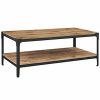 * Industrial Wood Accent Coffee Table Home Coffee Tables