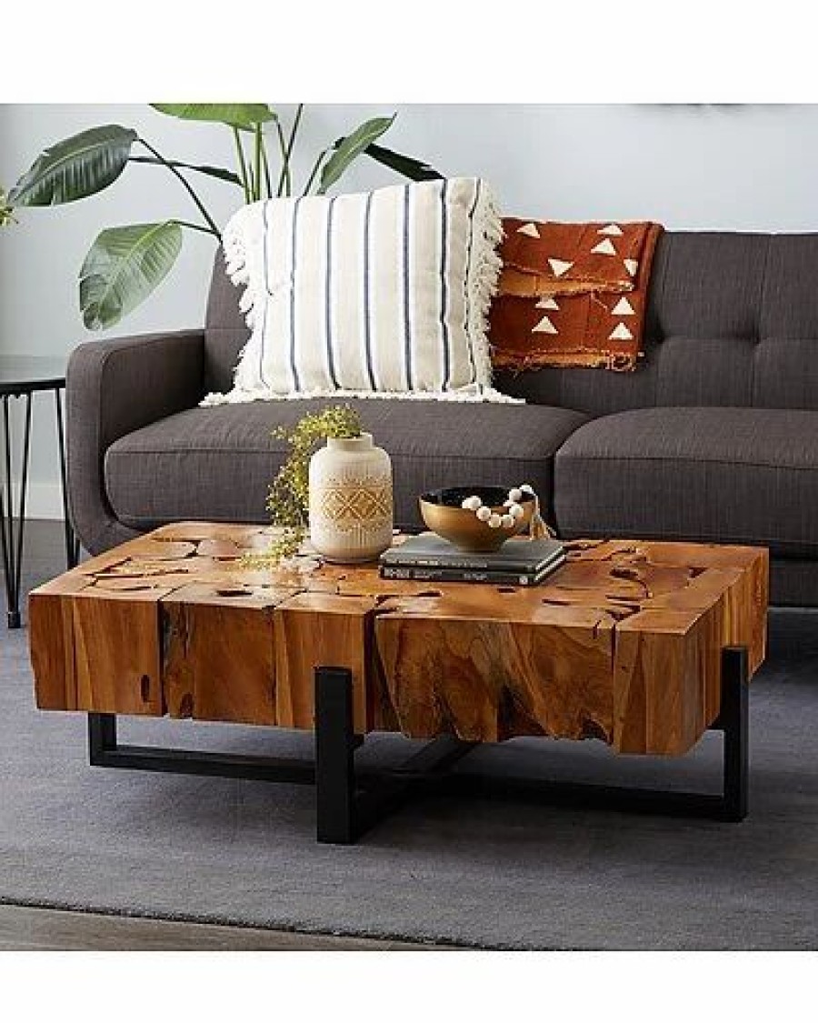 * Teak Wood Rustic Coffee Table Home Coffee Tables