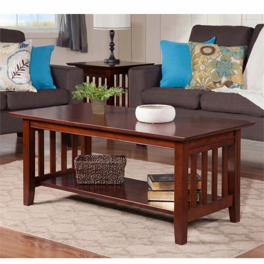 * Afi Mission Coffee Table In Walnut Coffee Tables