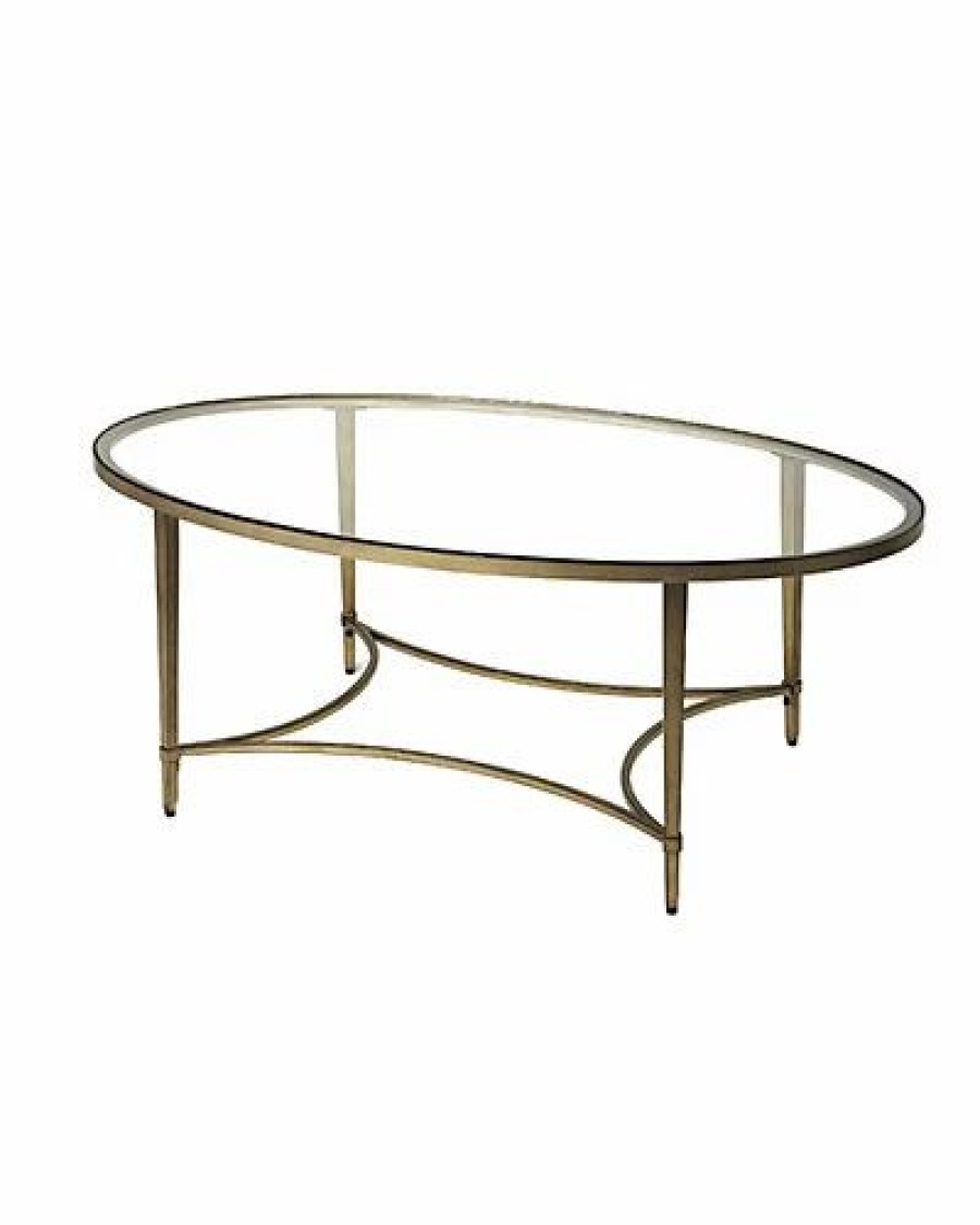 * Monica Gold Oval Coffee Table Home Tv Stands & Consoles