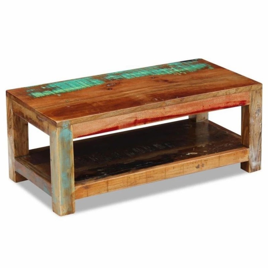 * Vidaxl Solid Reclaimed Wood Coffee Side End Accent Table Handmade Living Room Coffee Tables