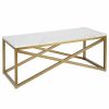 * Calix 46In Rectangular Coffee Table With Faux Marble Top Home Coffee Tables